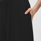 Black Balloon Knit Pants with Elastic Waist - Pocket Detail - Suzy Shier