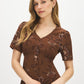Soft Silt Paisley Print Flowy Shirt Dress - Front View - Suzy Shier
