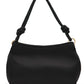 Brown/Gold Woven Satin Bag with Jeweled Top Handle - Elegant Evening Accessory - Le Chateau