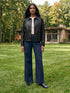 Black Oversized Faux Leather Utility Jacket - Woman Wearing Lined Utility Outerwear - Suzy Shier
