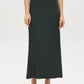 Scarab Satin Bias Cut Pull-On Skirt - Front View - Suzy Shier