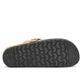 Black Faux Suede Clog with Sherpa Lining - Sole View - Suzy Shier