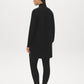 Black Ribbed Knit Duster Sweater - Back View - Suzy Shier