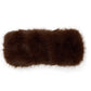 Black Faux Fur Knit Headband - Top View - Suzy Shier