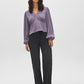 Iced Iris Empire Cut Popover Blouse - Front View - Suzy Shier