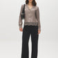 Driftwood Satin Blouse with Lace Hem - Front View - Suzy Shier