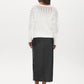 Pearl Mesh Detail Boat Neck Sweater - Back View - Suzy Shier
