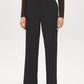 Black Pull-On Wide-Leg Pants with Seam Pockets - Front View - Suzy Shier
