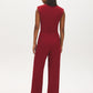 Lipstick Crepe Pull-On Wide-Leg Pant - Back View - Suzy Shier