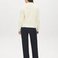 Snow White Quarter-Zip Cable Knit Sweater - Back View - Suzy Shier