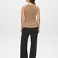 Gold Sleeveless Glitter Knit Top - Back View - Suzy Shier