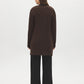 Dolphin Melange Long Cable Knit Open Cardigan - Alternate Color Back View - Suzy Shier