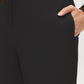 Black Pull-On Wide-Leg Pants with Seam Pockets - Pocket Detail - Suzy Shier