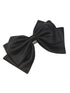 Black Satin Bow Hair Clip - Close-up of Elegant Hair Accessory - Suzy Shier