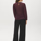 Winetasting Glitter Knit Top with Smocked Detail - Back View - Suzy Shier