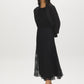 Black Lace Skirt with Diagonal Drop Waist - Full Body View - Suzy Shier
