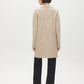 Pebble Melange Coatigan with Notch Collar - Back View - Suzy Shier