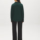 Scarab Satin-Like V-Neck Blouse - Back View - Suzy Shier