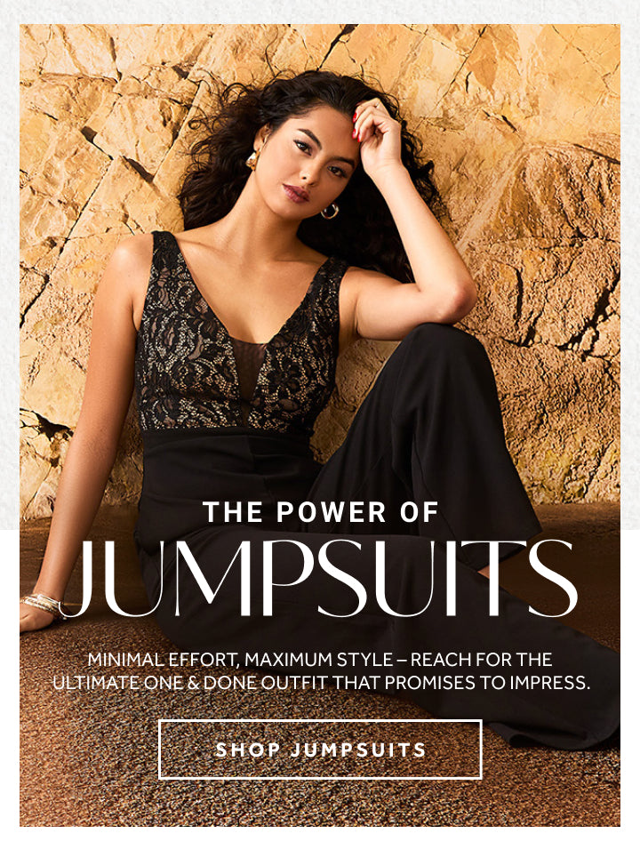 Dress to impress with Le Chateau's all new jumpsuits.