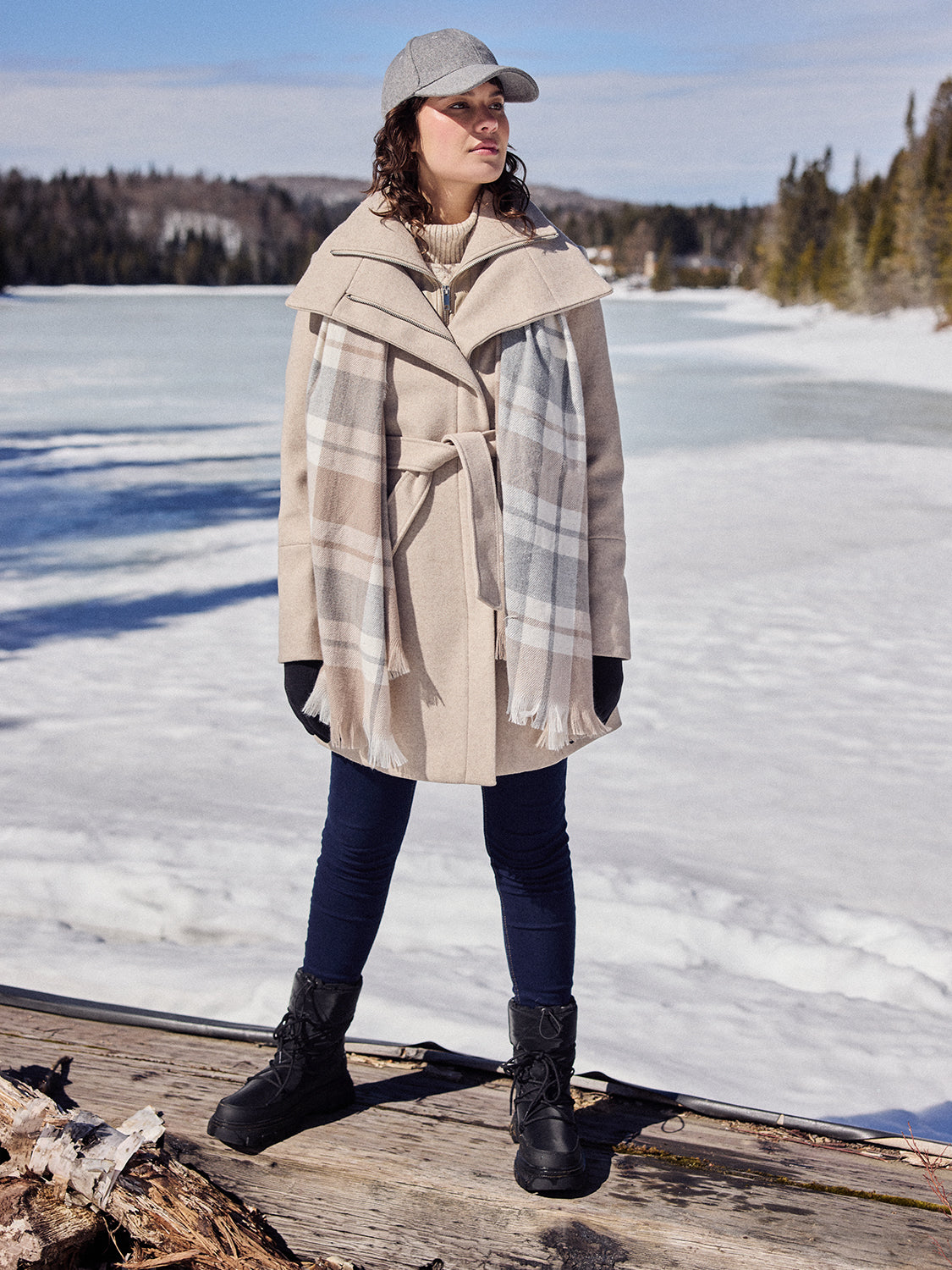 Belted Mini Check Dress – Suzy Shier