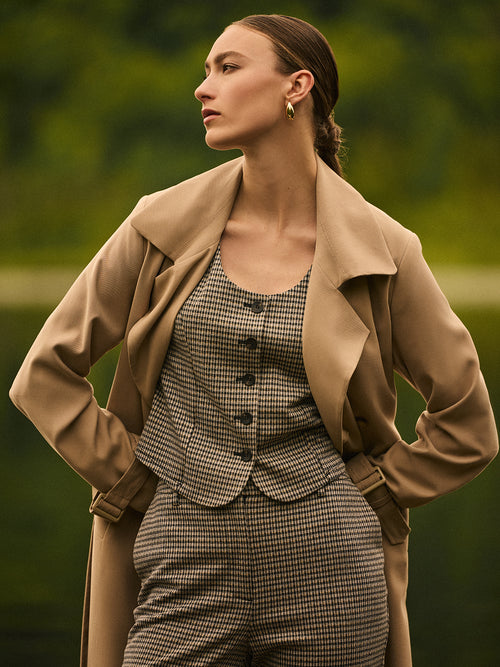 Jacquard Cropped Vest