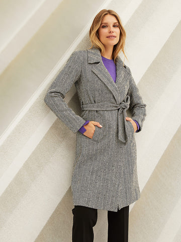 The style of a belted wrap coat – with Whitcomb, Saman Amel and