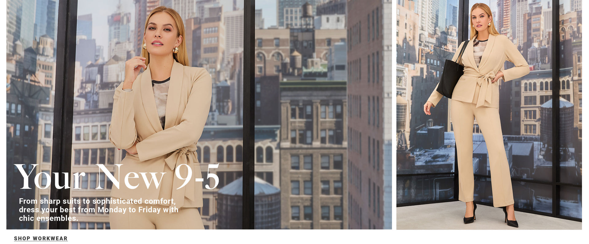 Your new 9 to 5. Shop workwear