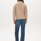 Natural Melange Button-Front Knit Cardigan - Back View - Suzy Shier