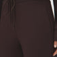 Coffee Bean Cloud Fleece Wide-Leg Pant - Waistband Detail - Suzy Shier