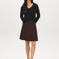 Brown Pleated Sweater Knit Mini Skirt - Woman Wearing Flippy Skirt with Pleats - Suzy Shier