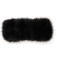 Black Faux Fur Knit Headband - Close-up of Plush Texture - Suzy Shier