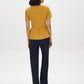 Wood Thrush Peplum Button-Front Knit Top - Back View - Suzy Shier