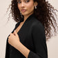 Black Knit Bolero with Embellished Cuffs - Close-up Embellished Cuffs - Le Chateau
