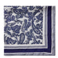 Navy Paisley Silk-Like Scarf - Flat Lay View - Suzy Shier