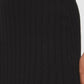 Bruised Burgundy Melange Ribbed Knit Sweater Skirt with Side Slit - Close-up Fabric Detail - Suzy Shier