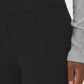 Black Pull-On Fit & Flare Knit Pants - Close-up Pocket Detail - Suzy Shier