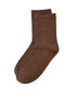 Black Ribbed Knit Socks - Side Profile View - Suzy Shier