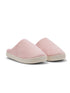 Pink Microfiber Cozy Clog Slipper - Side Profile View - Suzy Shier