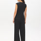 Black V-Neck Button-Front Knit Vest - Back View - Suzy Shier
