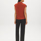 Arabian Spice Sleeveless Mock Neck Boxy Sweater Top - Back View - Suzy Shier