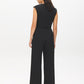 Black Wide-Leg Crepe Pull-On Pants - Back View - Suzy Shier