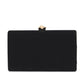 Black and Gold Velour Minaudiere - Front View - Le Chateau