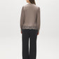 Driftwood Satin Blouse with Lace Hem - Back View - Suzy Shier