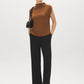 Bison Sleeveless Mock Neck Sweater Top - Front View - Suzy Shier