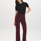 Scarab Pull-On Straight Leg Pant with Waist Tabs - Full Body View - Suzy Shier
