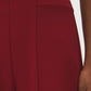 Lipstick Crepe Pull-On Wide-Leg Pant - Close-up Fabric Detail - Suzy Shier