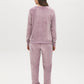 Lalic Braid Pattern PJ Set - Back View - Suzy Shier