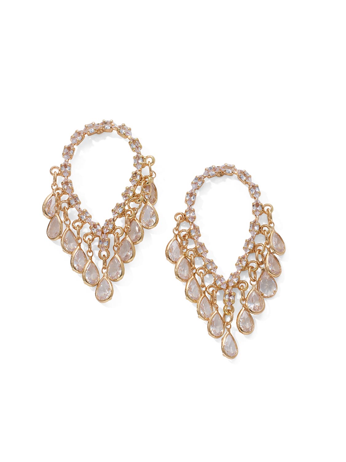 Chandelier Tear Drop Earrings - Close-Up Detail - Suzy Shier