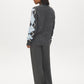 Charcoal V-Neck Button-Front Cardigan - Back View - Suzy Shier