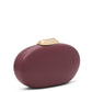 Black and Gold Faux Leather Clutch - Alternative Color Side Profile View - Le Chateau